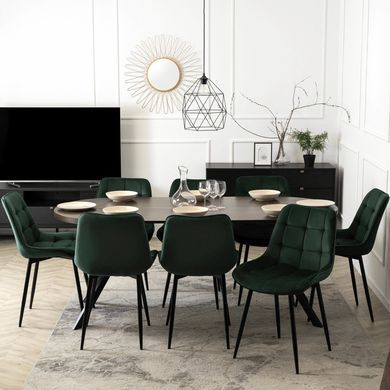Стол раскладной круглый MEBEL ELITE LUGO 90(190)х90 см Орех фотография