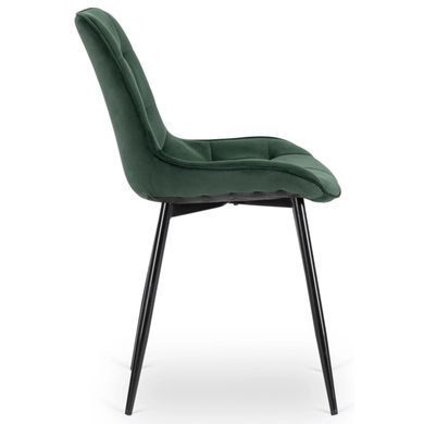 Стілець оксамитовий MEBEL ELITE CHRIS Velvet Зелений фотографія