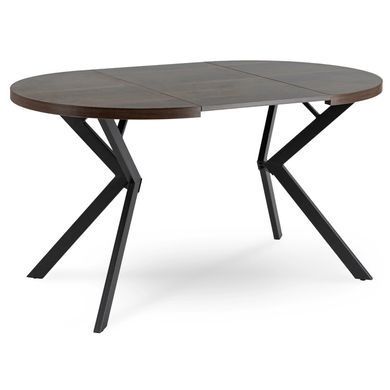 Стол раскладной круглый MEBEL ELITE LUGO 90(190)х90 см Орех фотография