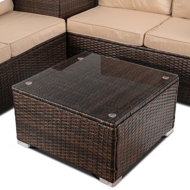 Комплект садовой мебели MEBEL ELITE NEGRO Коричневый/Беж