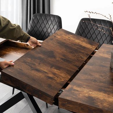 Стол раскладной MEBEL ELITE HAMPTON 160(240)х90 см Дуб рустик фотография