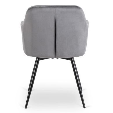 Стілець поворотний оксамитовий MEBEL ELITE IDA Velvet Сірий фотографія