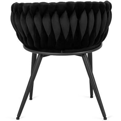 Стул бархатный MEBEL ELITE EMPOLI Velvet Черный фотография