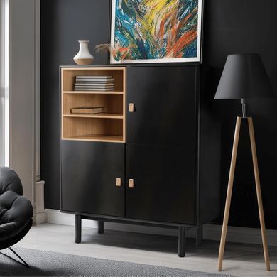 Комод MEBEL ELITE VEDDE Чорний фотографія