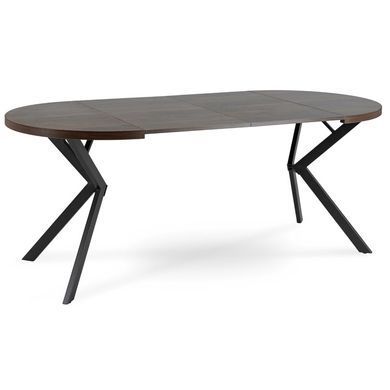 Стол раскладной круглый MEBEL ELITE LUGO 90(190)х90 см Орех фотография