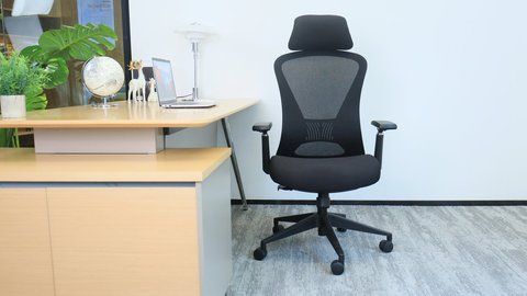 Крісло поворотне MAGNUS LUX Intarsio Чорна танина/чорний каркас фотографія