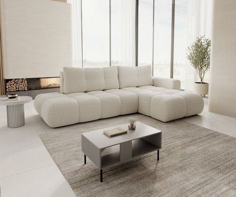 Диван кутовий розкладний SOHO Perfect Home Польща Світло-бежевий фотографія