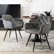 Стілець поворотний оксамитовий MEBEL ELITE IDA Velvet Сірий
