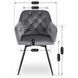Стілець поворотний оксамитовий MEBEL ELITE IDA Velvet Сірий