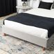 Кровать двуспальная бархатная MEBEL ELITE DENNIS Velvet 120x200 Светло Серый
