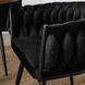 Стул бархатный MEBEL ELITE EMPOLI Velvet Черный