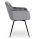 Стілець поворотний оксамитовий MEBEL ELITE IDA Velvet Сірий