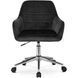 Стілець офісний поворотний оксамитовий MEBEL ELITE FABIO Velvet Чорний