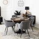 Стілець поворотний оксамитовий MEBEL ELITE IDA Velvet Сірий