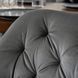 Стілець поворотний оксамитовий MEBEL ELITE IDA Velvet Сірий