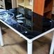 Стол Стеклянный DAMAR Signal 100X60 Черный / Белый