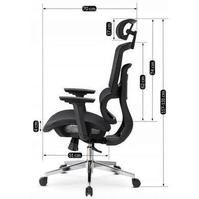 Стул офисный поворотный MEBEL ELITE ROMEO Черный фотография