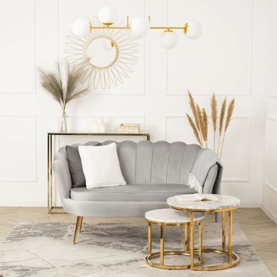 Софа MEBEL ELITE ZENDAYA 138 см Сірий фотографія