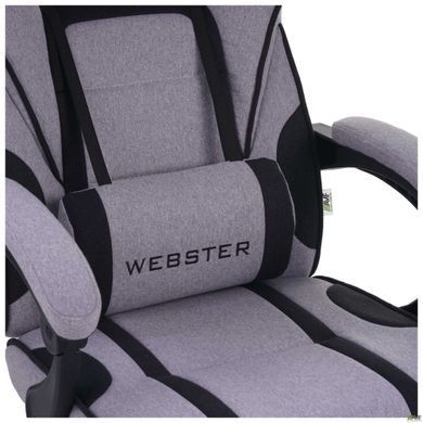Комп'ютерне крісло VR Racer Textile Webster AMF сірий/чорний фотографія
