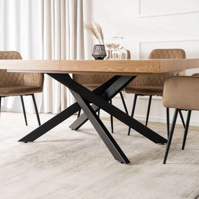 Стіл розкладний MEBEL ELITE HAMPTON 160(240)х90 см Дуб золотий фотографія