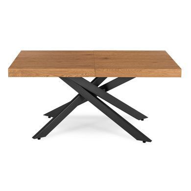 Стіл розкладний MEBEL ELITE HAMPTON 160(240)х90 см Дуб золотий фотографія
