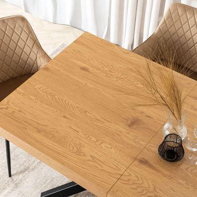 Стіл розкладний MEBEL ELITE HAMPTON 160(240)х90 см Дуб золотий фотографія