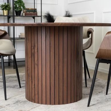 Стол круглый MEBEL ELITE LYON 120 см Орех фотография