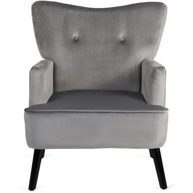 Крісло м'яке BUNNY Velvet MEBEL ELITE Сірий фотографія