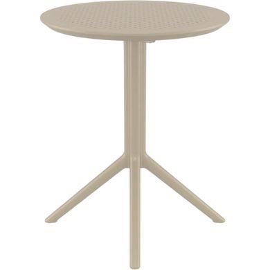 Стіл круглий Siesta Onto Sky Folding Table 60 Taupe фотографія
