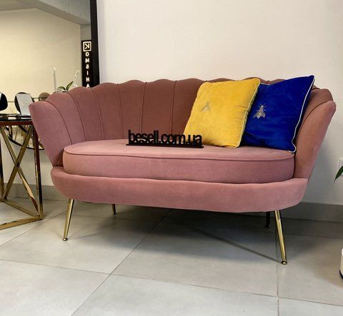Софа AMORINITO XL Velvet Halmar Світло Рожевий фотографія