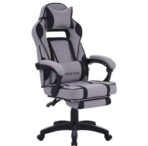 Компьютерное кресло VR Racer Textile Webster AMF серый/черный фотография