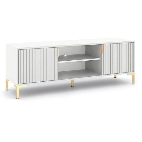 ТВ Тумба MEBEL ELITE TORELLO 140 Білий фотографія