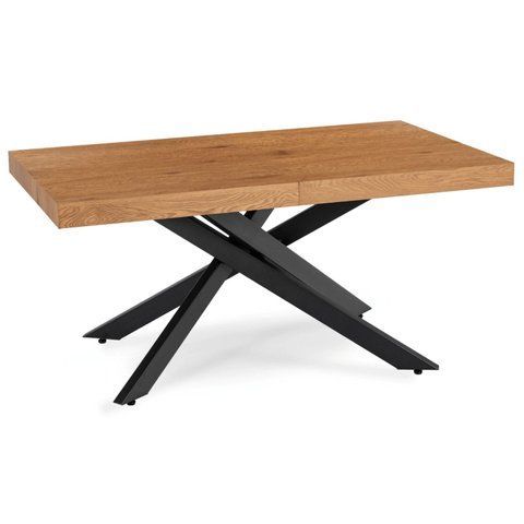 Стіл розкладний MEBEL ELITE HAMPTON 160(240)х90 см Дуб золотий фотографія
