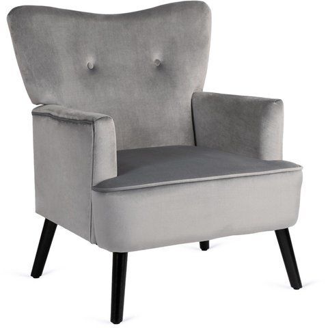 Крісло м'яке BUNNY Velvet MEBEL ELITE Сірий фотографія