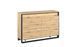 Комод QUANT Квант Prestol Дуб Артизан/Черный с подсветкой