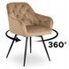 Стілець поворотний оксамитовий MEBEL ELITE IDA Velvet Беж