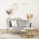 Софа MEBEL ELITE ZENDAYA 138 см Сірий