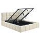 Кровать двуспальная MEBEL ELITE MURACJA 140x200 см Кремовая