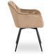 Стілець поворотний оксамитовий MEBEL ELITE IDA Velvet Беж