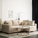 Кутовий диван оксамитовий MEBEL ELITE MARKUS Velvet 238 см Бежевий (правий)