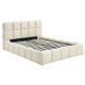 Кровать двуспальная MEBEL ELITE MURACJA 140x200 см Кремовая