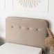 Ліжко оксамитове MEBEL ELITE DENNIS Velvet 90x200 Беж