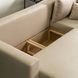 Кутовий диван оксамитовий MEBEL ELITE MARKUS Velvet 238 см Бежевий (правий)