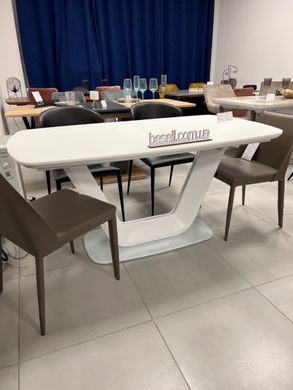 Стіл обідній ARMANI Signal 160(220)x90 Білий мат фотографія