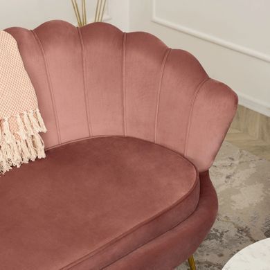 Софа MEBEL ELITE ZENDAYA 138 см Рожевий фотографія