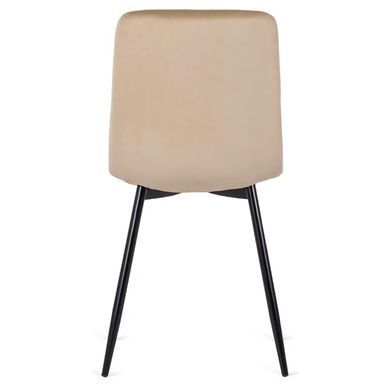 Стілець оксамитовий MEBEL ELITE IBIS Velvet, Бежевий фотографія