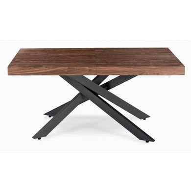 Стіл розкладний MEBEL ELITE HAMPTON 160(240)х90 см Горіх фотографія