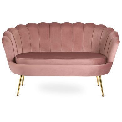 Софа MEBEL ELITE ZENDAYA 138 см Рожевий фотографія
