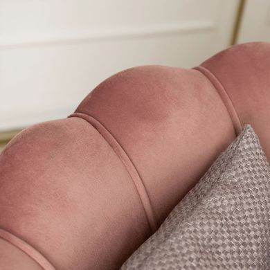 Софа MEBEL ELITE ZENDAYA 138 см Рожевий фотографія