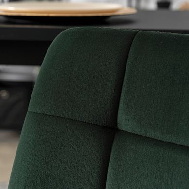 Барний стілець оксамитовий MEBEL ELITE ARIEL Velvet Зелений / Золотий фотографія